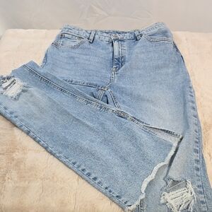 INC International Concepts Light Blue Flare Jeans